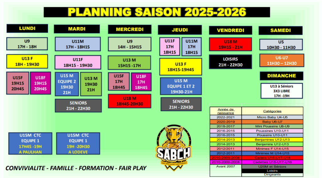 PlanningSABCH-1024x568 Tarif et Planning des entraînements 2025/2026